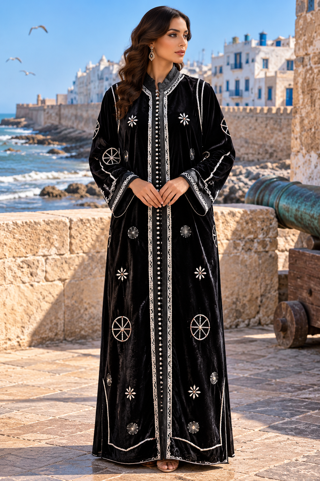 Caftan Black Silver Wheels Fortress - Front