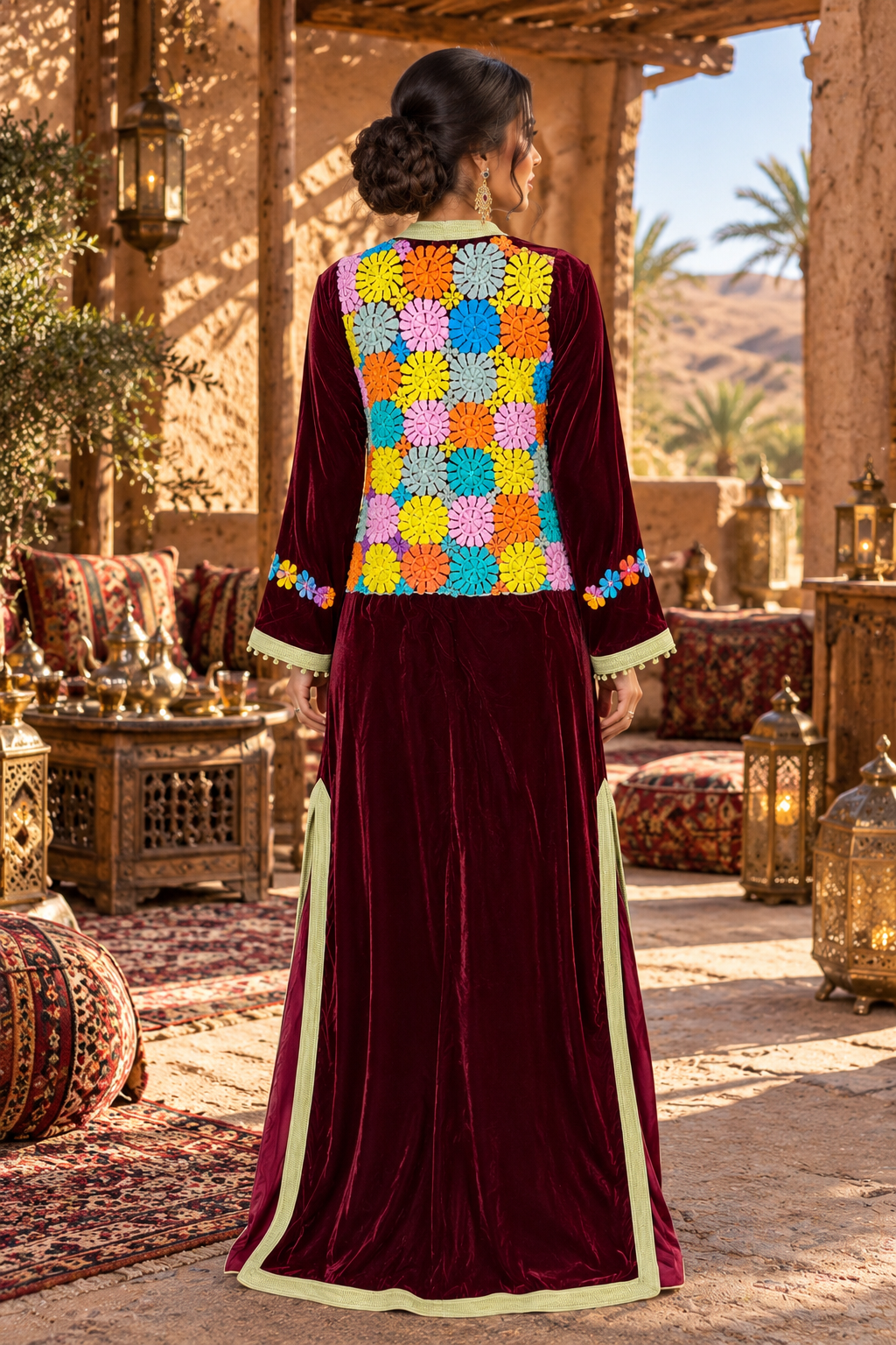 Caftan Moroccan Oasis Caftan Portrait - Front
