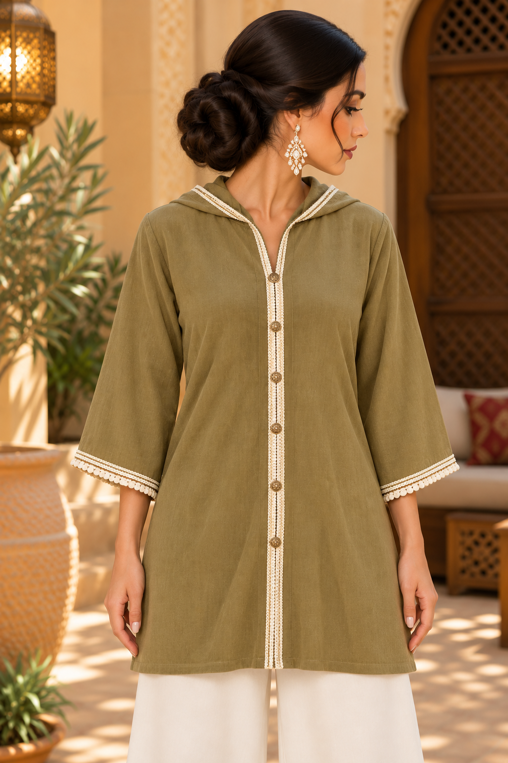 Kimono Olive - Front